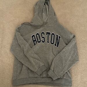 Grey Boston Hoodie